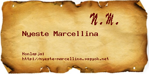 Nyeste Marcellina névjegykártya